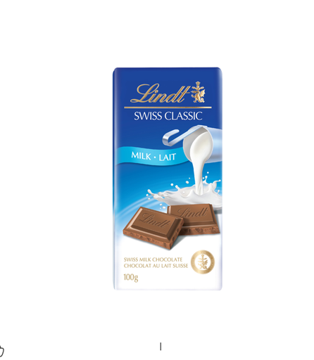 Lindt Swiss Classic Milk Chocolate Slab 100g