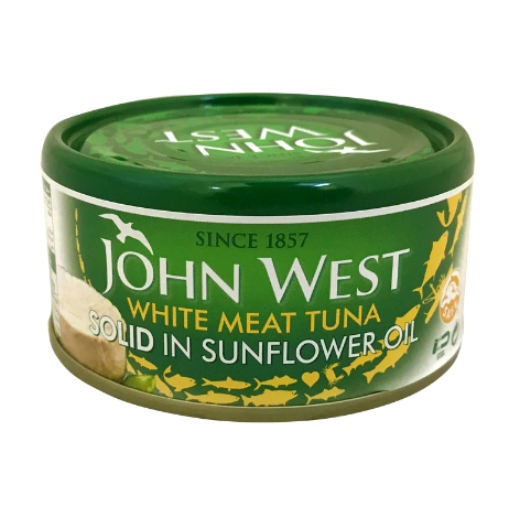 John West White Meat Tuna Solid in Sunflower Oil 170g