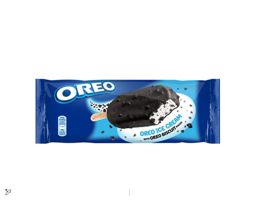 [2407504412011] OREO VANILLA ICE CREAM COATED WITH CRUSHED CHOCOLATE & COOKIES STICK 90ML