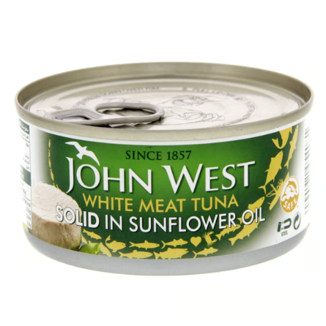 John West Light Solid Meat Tuna in Sunflower Oil 170g