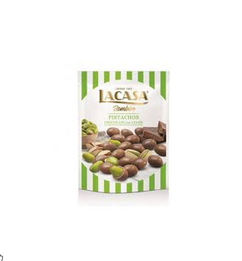 [LAC0590] Lacasa Bombon Milk Chocolate Coated Pistachios 100g
