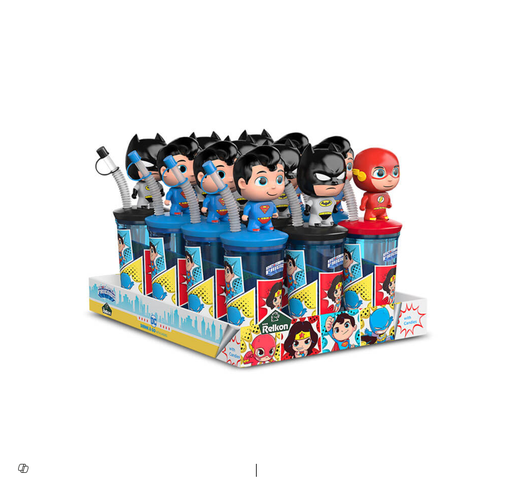 Relkon Justice League Unlimited Drink & Go Superman Cup with Candies