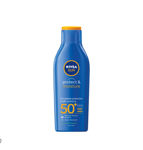 Nivea Sun Protect & Moisture Water-Resistant Sunscreen Lotion SPF50+