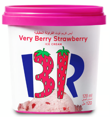 [5090-00070] Baskin Robbins Very Berry Strawberry Ice Cream 120ml