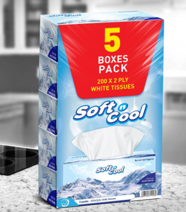 SOFT & COOL TISSUE NYL PACK 5'S