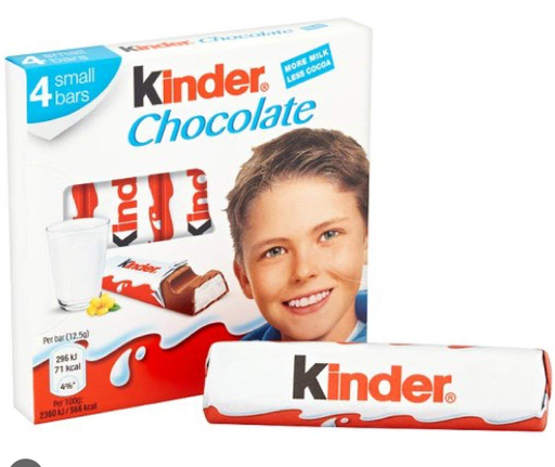 [35105002] Kinder Milk Chocolate Bars (4 Bars)