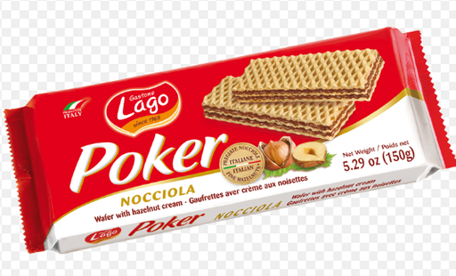 Gastone Lago Poker Nocciola Wafer with Hazelnut Cream