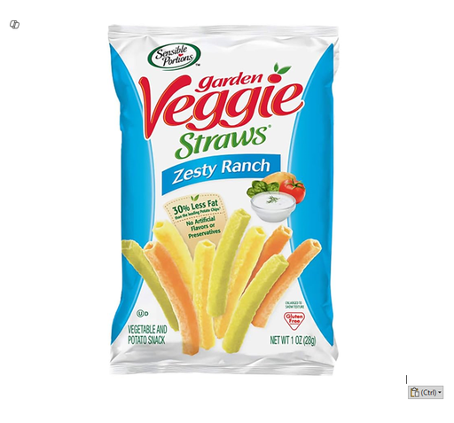 Sensible Portions Garden Veggie Wavy Chips Zesty Ranch Flavor - GMO free, gluten free, vegetarian