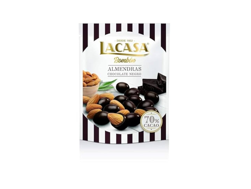 Lacasa Bombon Dark Chocolate Coated Almonds 125g