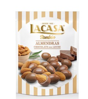 Lacasa Bombon Milk Chocolate Coated Almonds 125g