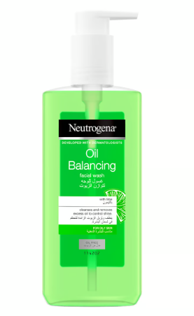 Neutrogena Oil Balancing Facial Wash with Lime Extract - oil free