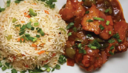 [518365] ALOSRA CHICKEN MANCHURIAN WITH FRIED RICE 300GM