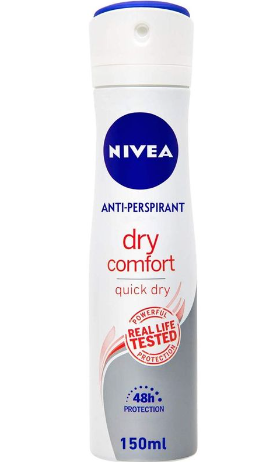 [2248] Nivea Dry Comfort Antiperspirant 48H Deodorant Spray for Women 150ML