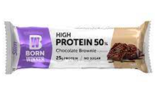 [BW-04-01] BORN WINNER PROTEIN BAR SLIM CHOCLATE BROWNIE 50GMS