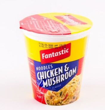 Fantastic Instant Noodle Cup Chicken & Mushroom Flavor