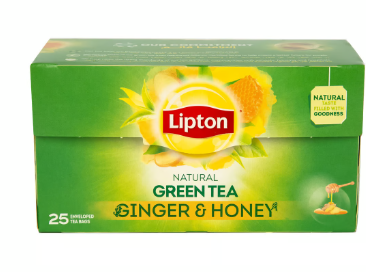 Lipton Green Tea Bags with Ginger & Honey