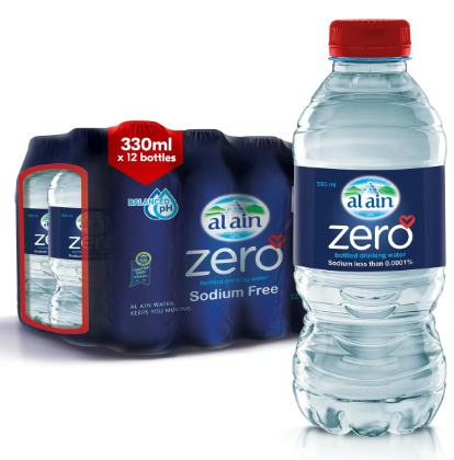 Al Ain Zero Water (12x330ml)- sodium free