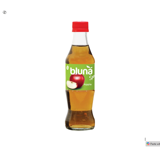 Bluna Apple Sparkling Drink Glass Bottle