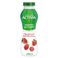 [1735] Activia Strawberry & Wild Strawberry Drinking Yogurt 280ml