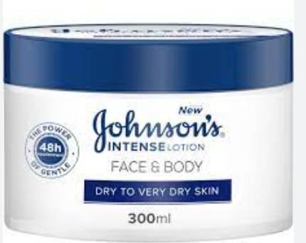 Johnson's 48H Intense Face & Body Cream for Dry to Very Dry Skin