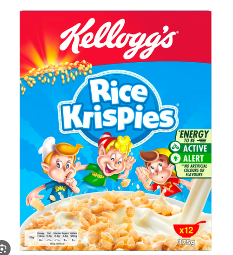 [33905008] Kellogg's Rice Krispies Cereal - artificial colors free, artificial flavors free 375gm