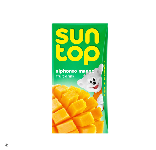 Sun Top Long Life Alphonso Mango Drink - preservatives free, artificial colors free, artificial sweeteners free