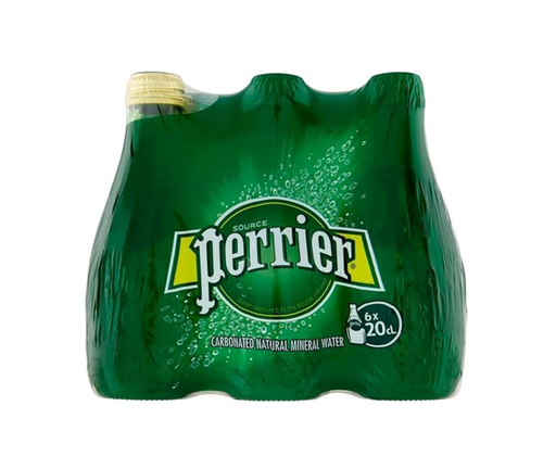Perrier Sparkling Water Glass Bottles Lime Flavor (6x200ml)