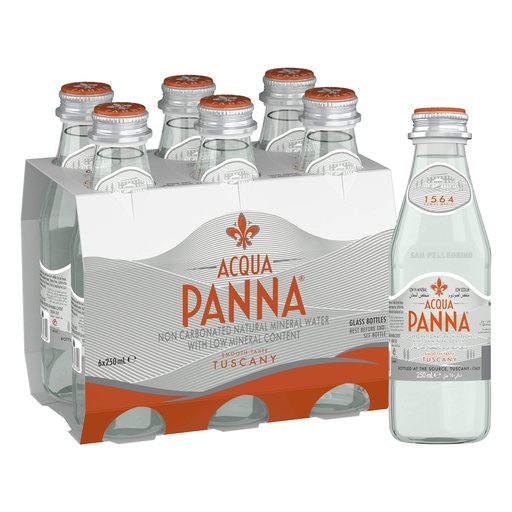 Acqua Panna Mineral Water Glass Bottles (6x250ml)