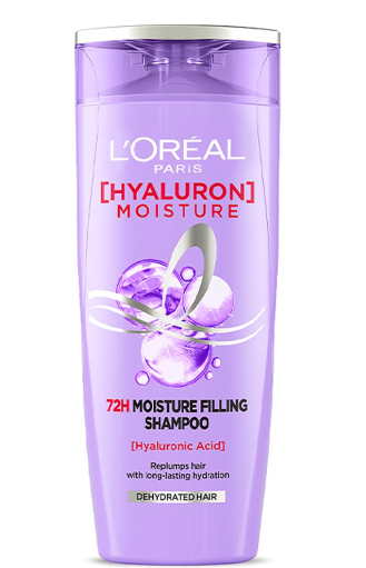 L'Oreal Elvive 72H Moisturizing Filling Shampoo with Hyaluronic Acid for Dehydrated & Dry Hair