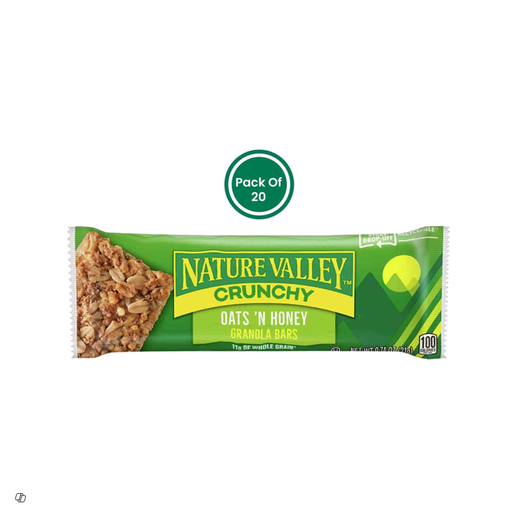 Nature Valley Crunchy Granola Bars with Honey & Oats - lactose free, preservative free, color free
