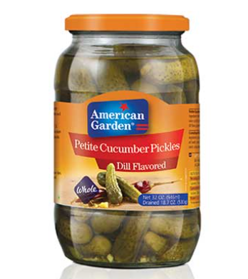 American Garden Petite Cucumber Pickle Dill Flavor