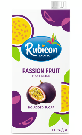 [744CRPAS7624] Rubicon Exotic Long Life Passion Fruit Drink - gluten free, preservatives free, no added sugar