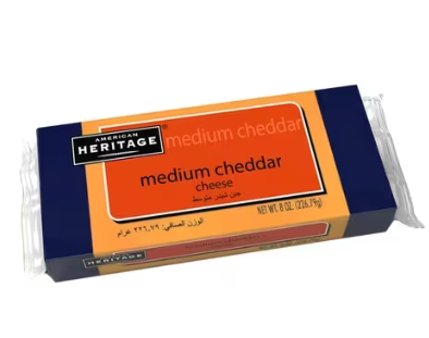 [13502] American Heritage Medium Cheddar Cheese