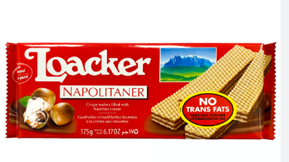 [14010] Loacker Crispy Wafers Filled with Hazelnut Cream 25gm
