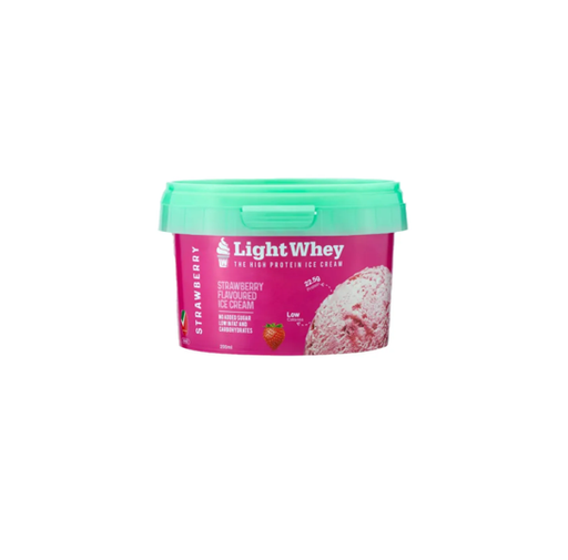Light Whey Organic High Protein Strawberry Ice Cream - no added sugar