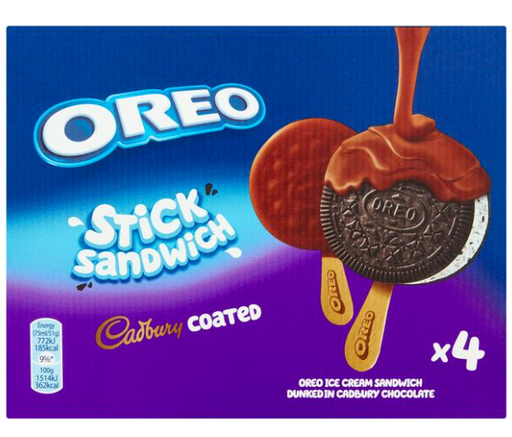 Oreo Cadbury Coated Ice Cream Stick Sandwich