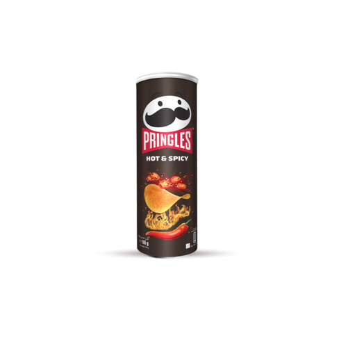 [32601301] Pringles Hot & Spicy Potato Chips 165GM 