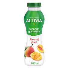[1736] Activia Go Mango & Peach Drinking Yogurt 280ml