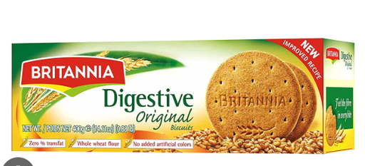 Britannia Original Whole Wheat Digestive Biscuits - trans fat free, no added artificial colors