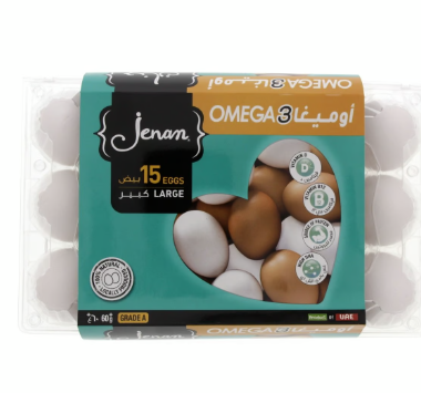 [83211] Jenan Omega 3 Large Eggs Grade A