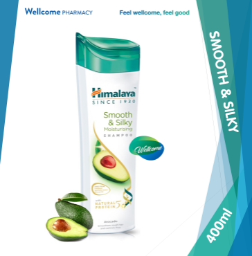 Himalaya Smooth & Silky Shampoo with Natural Protein & Avocado for Rough & Frizzy Hair - parabens free
