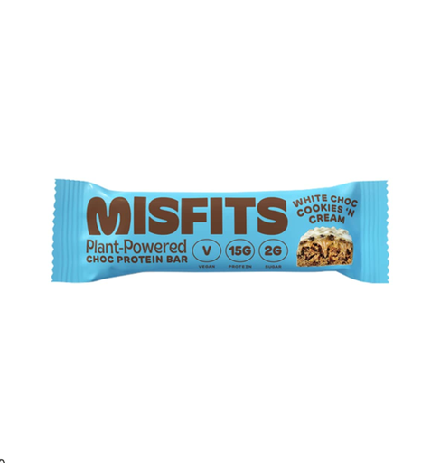 MISFITS PLANT-POWERED WHITE CHOCOLATE COOKIES N' CREAM FLAVOR