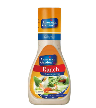 AMERICAN GARDEN CREAMY RANCH DRESSING 9oz 267ml