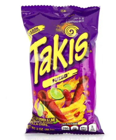 Takis Fuego Hot Chili Pepper & Lime Tortilla Chips-L1