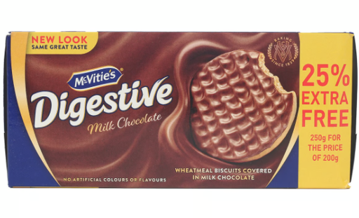 [1380-00087] McVitie's Digestive Biscuits Coated with milk Chocolate 30gm