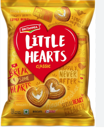 [BRLH01E] Britannia Classic Little Heart Cookies 50.5gm