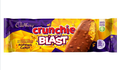 Cadbury Crunchie Blast Ice Cream Stick with Popping Candy