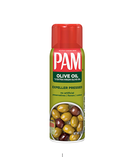 Pam Extra Virgin Olive Oil Cooking Spray - artificial colorants free, gluten free, preservatives free