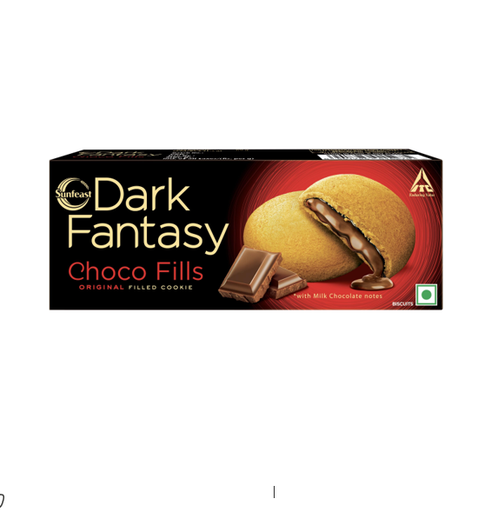 Sunfeast Dark Fantasy Cookies with Chocolate Filling (6 Pieces)