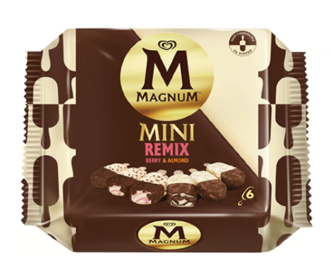 Magnum Mini Remix Berry & Almond Ice Cream Sticks